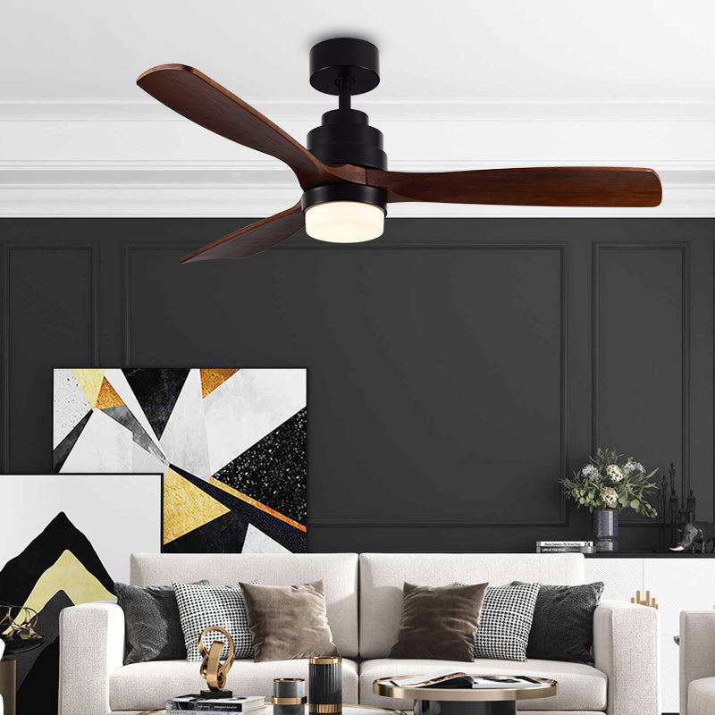 YingHuang Solid Wood Indoor Ceiling Fan with Light