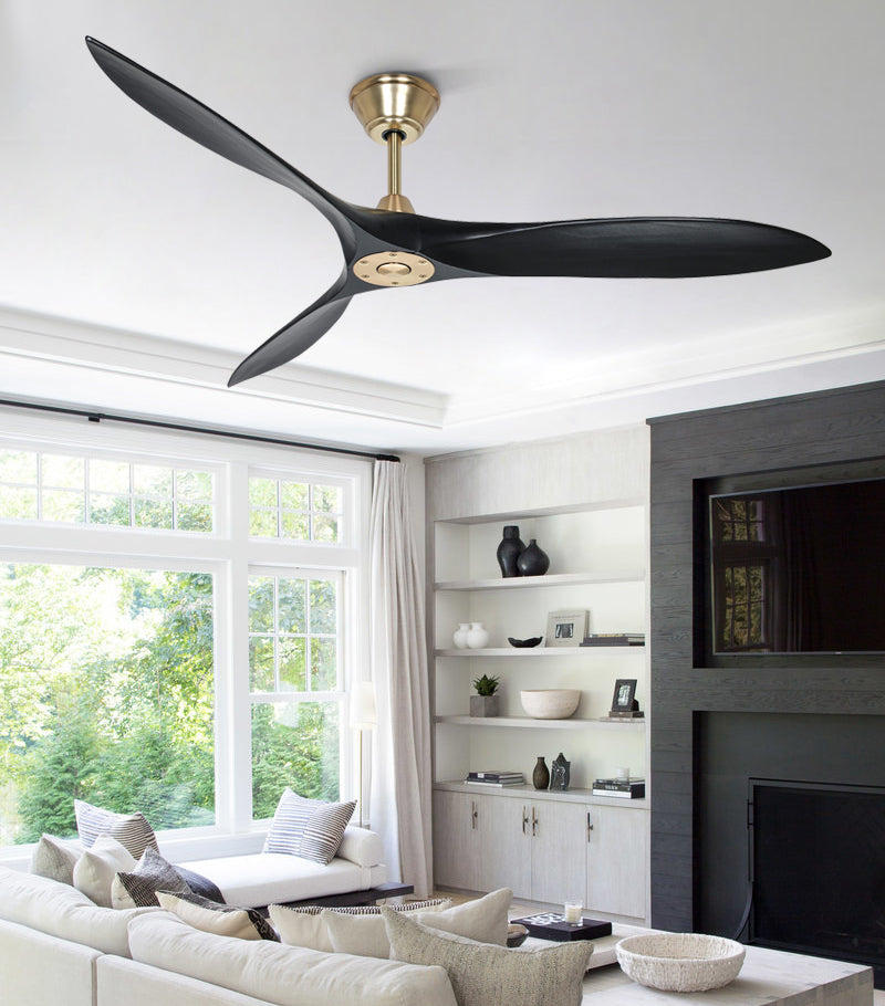 Luxury Modern New Design DC Remote Control Factory Price Decorative Wooden Ceiling Fan