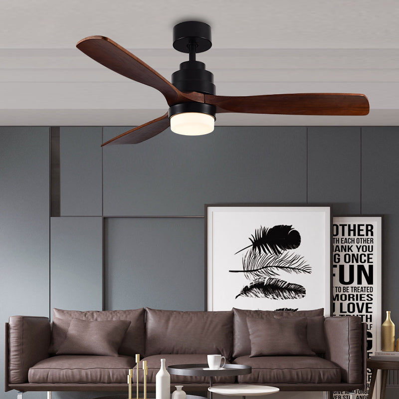 YingHuang Solid Wood  Indoor  Ceiling Fan with Light