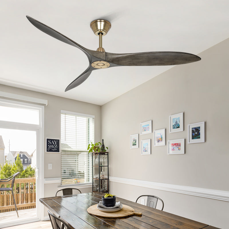 Luxury Modern New Design DC Remote Control Factory Price Decorative Wooden Ceiling Fan