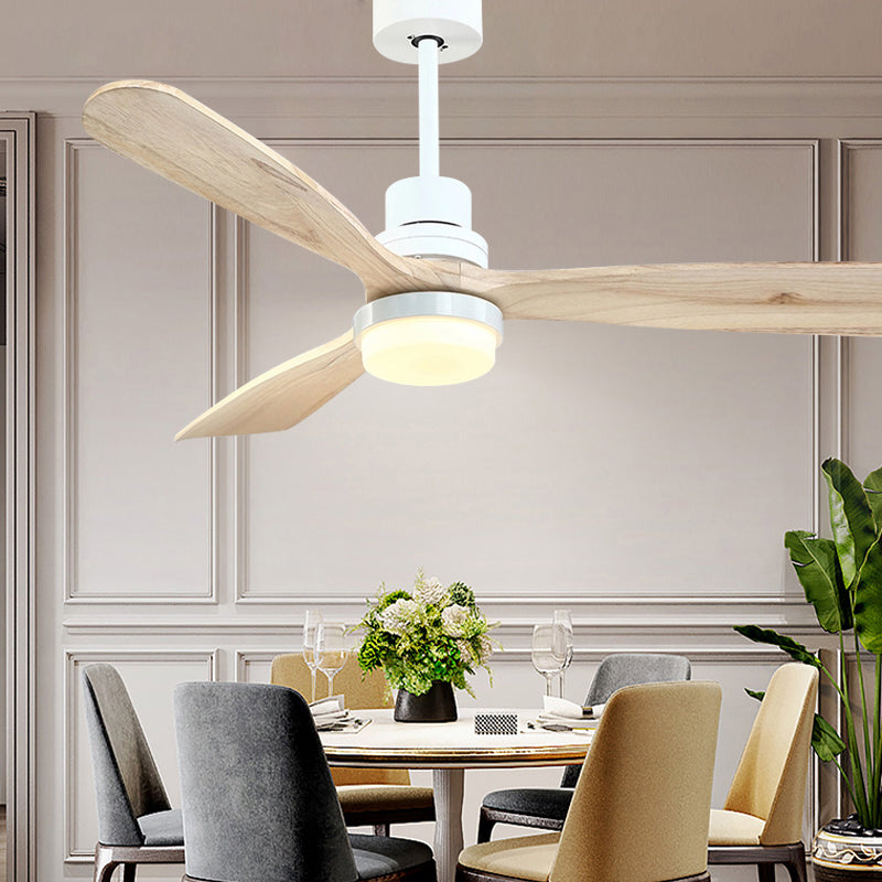 YingHuang Solid Wood Indoor Ceiling Fan with Light