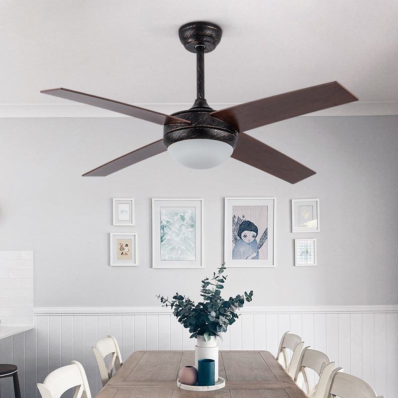 YingHuang Wood Blades Electric Designer Decorative Ceiling Fans with LED Lights